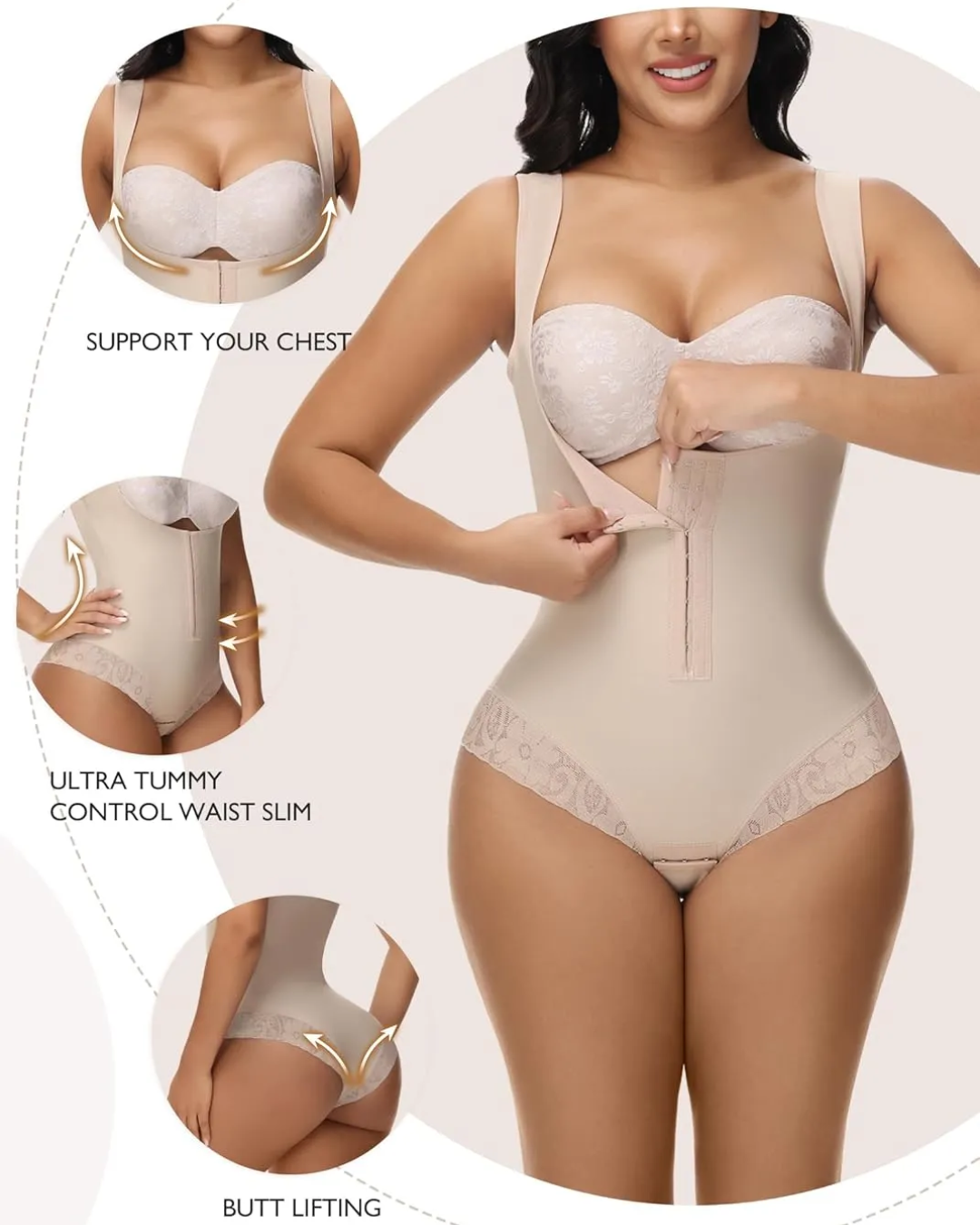 Princess Shape™ – Curvy-Body „Cachetero“ Schwarz